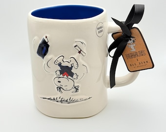 Rae Dunn Snoopy Graduation Mug: Peanuts DREAM BIG Coffee Cup