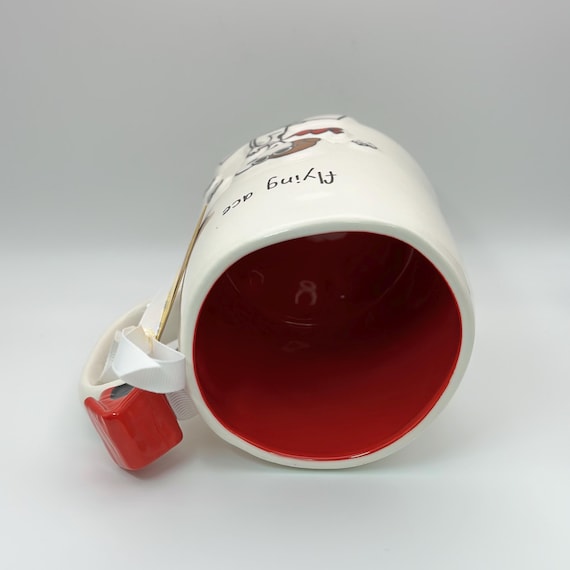 Snoopy Flying Ace Mug by Rae Dunn | Snoopy in His Aviator Attire