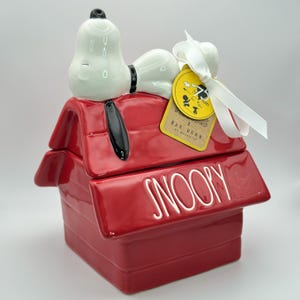 Snoopy Cookie Jar - Etsy Snoopy Cookie Jar - Etsy