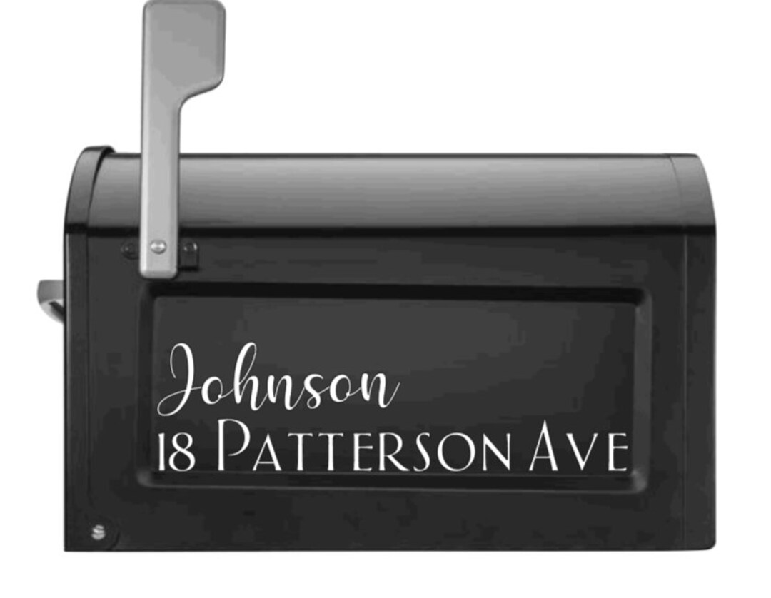 Custom Mailbox Name Vinyl Permanent Etsy