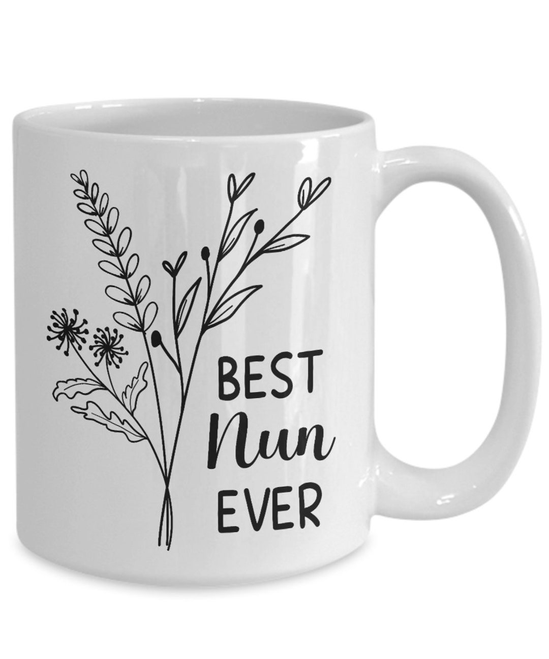 Best Nun Ever Mug, Nun Christmas Gift, Nun Birthday Gift, Nun Coffee