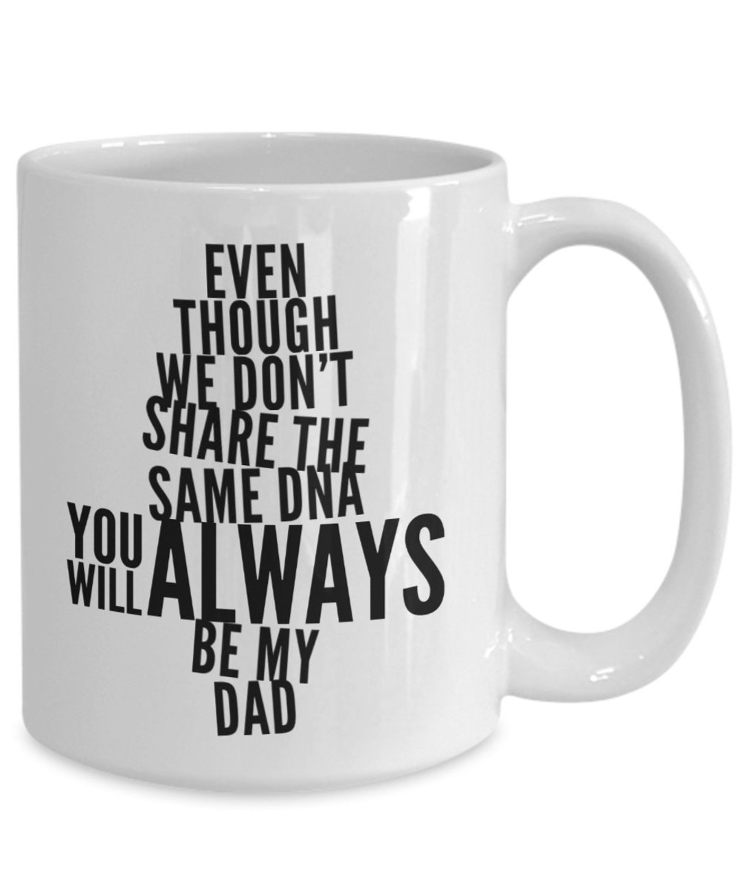 Step Dad Fathers Day Gift, Step Dad Gift, Even Though We Don't Share