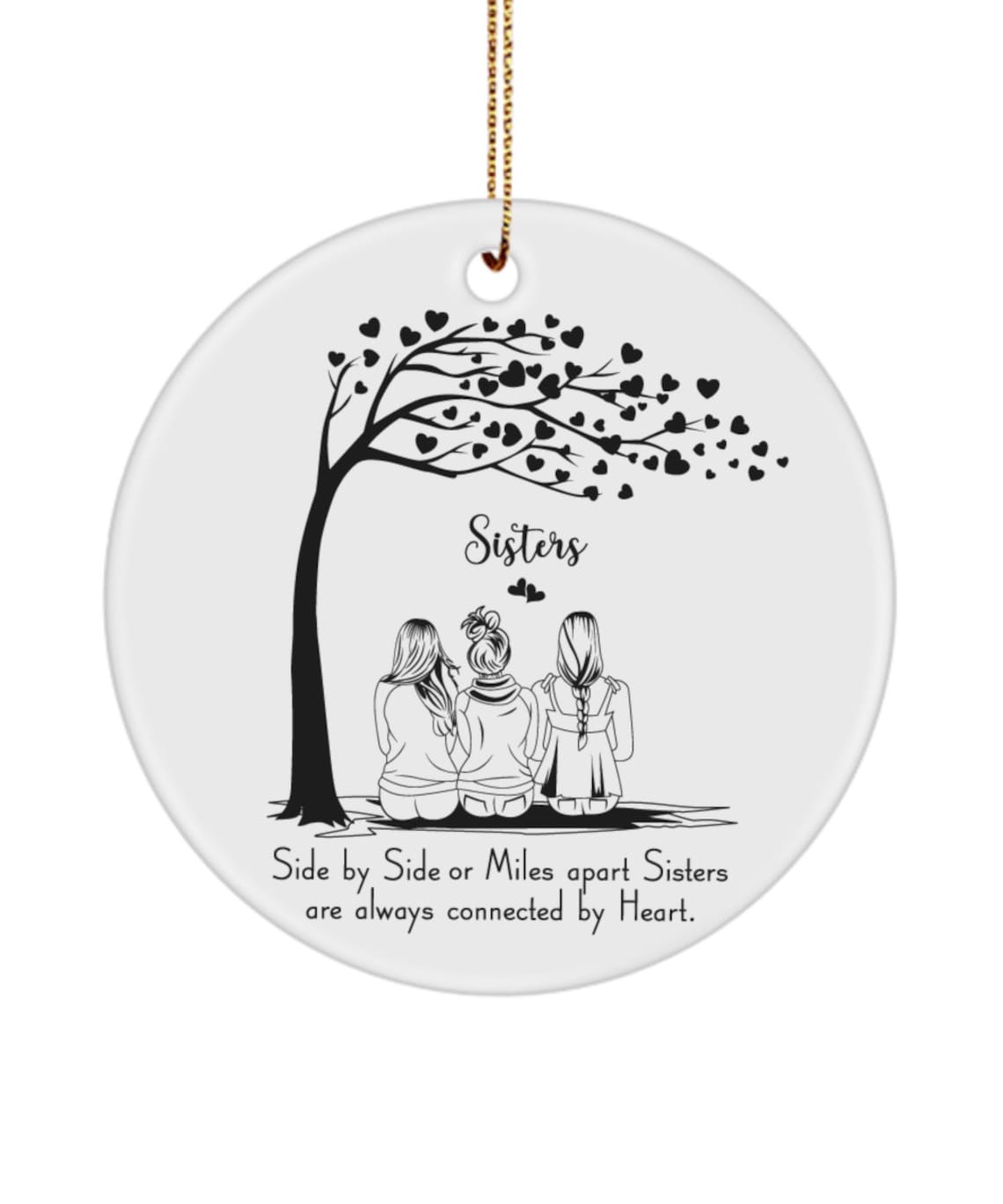 Sisters Ornament, 3 Sisters Gift, Sister Christmas Gift, Sister