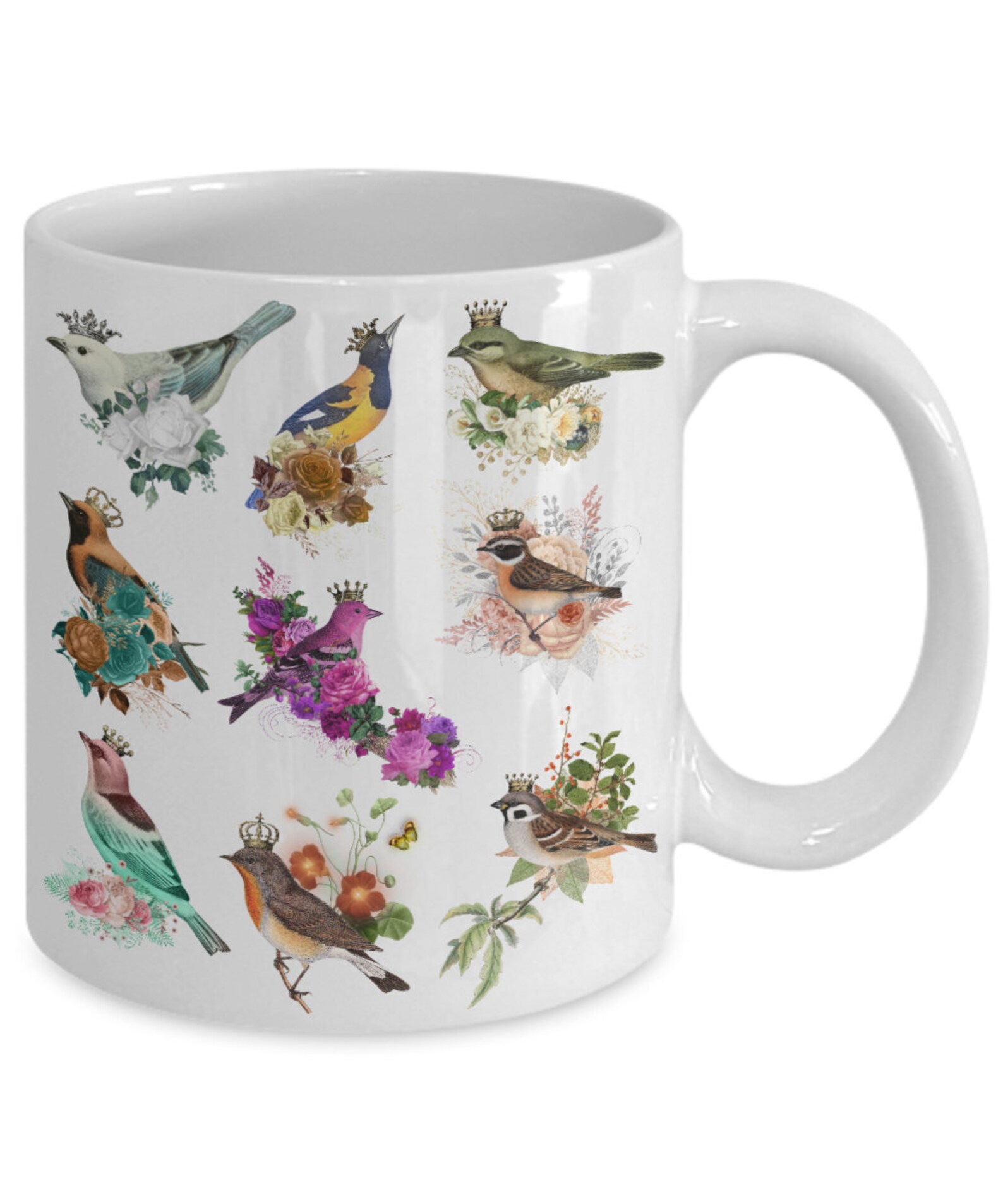 Bird mug Etsy
