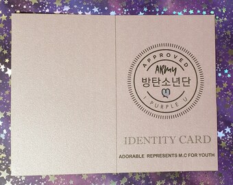 BTS Membership Booklet, Bangtan ID, ARMY Passport, Instant