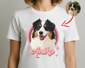 T-shirt personnalisé pour animaux de compagnie, t-shirt personnalisé chien, t-shirt personnalisé chat, t-shirt personnalisé cheval