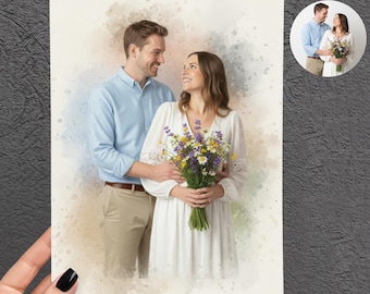 Affiche portrait personnalisé, dessin personnalisé, dessin personnalisé famille, illustration personnalisée