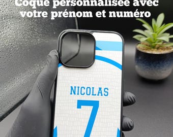 Coque Olympique de Marseille personnalisable, coque foot