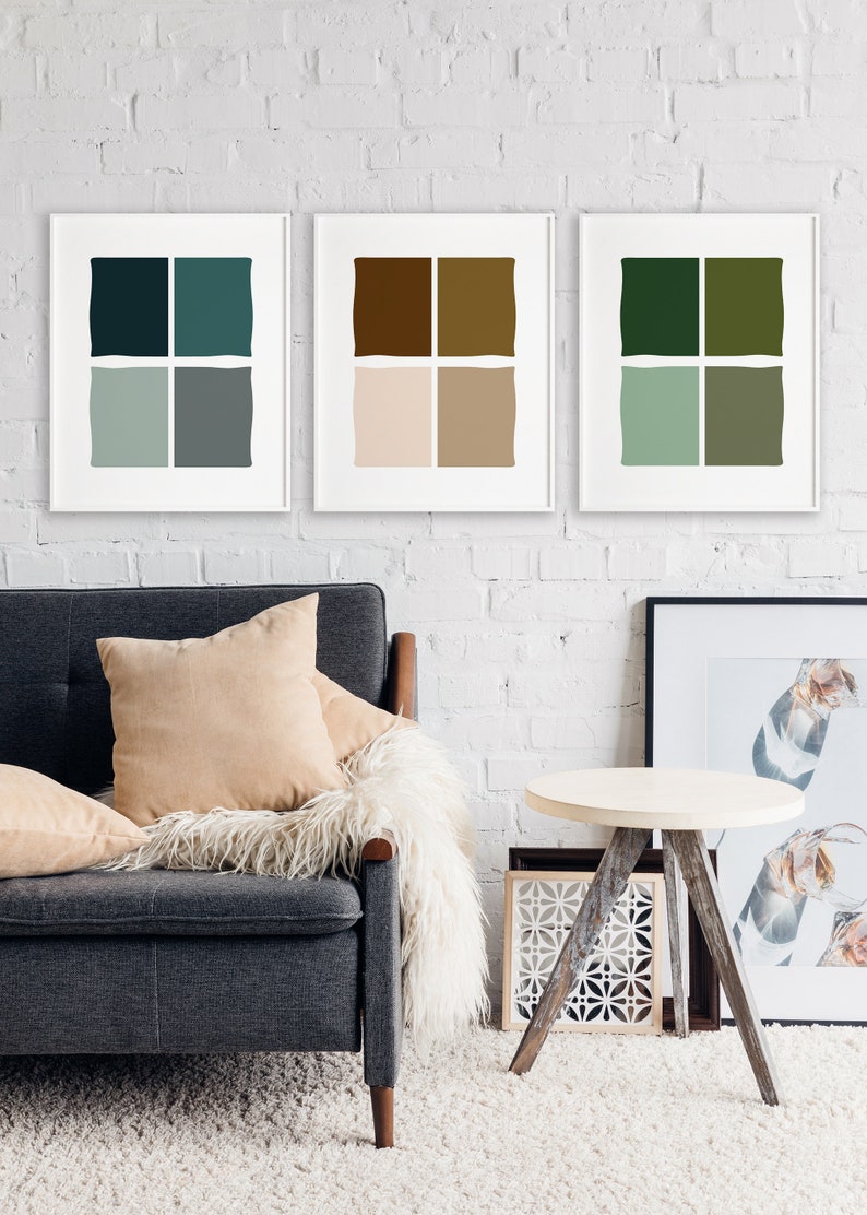Color poster Neutral Print Color Art Abstract Print Etsy