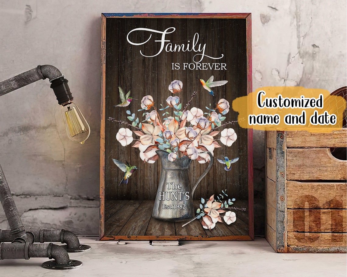 Personalized Wall Art for Family New Home Gift Ideas Mothers Etsy