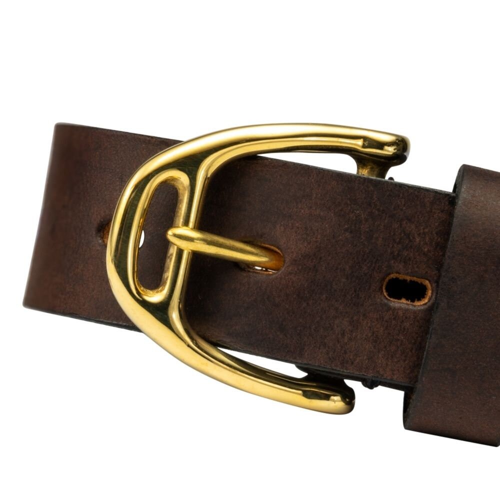 Handmade Brown Leather Polo Belt | Argentinian Gaucho Belt  display picture 1