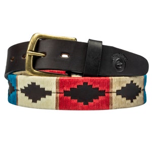 Polo Gürtel - Freddo | Handgefertigter Unisex Gaucho-Gürtel aus argentinischem pflanzlich gegerbtem Leder Männer und Frauen