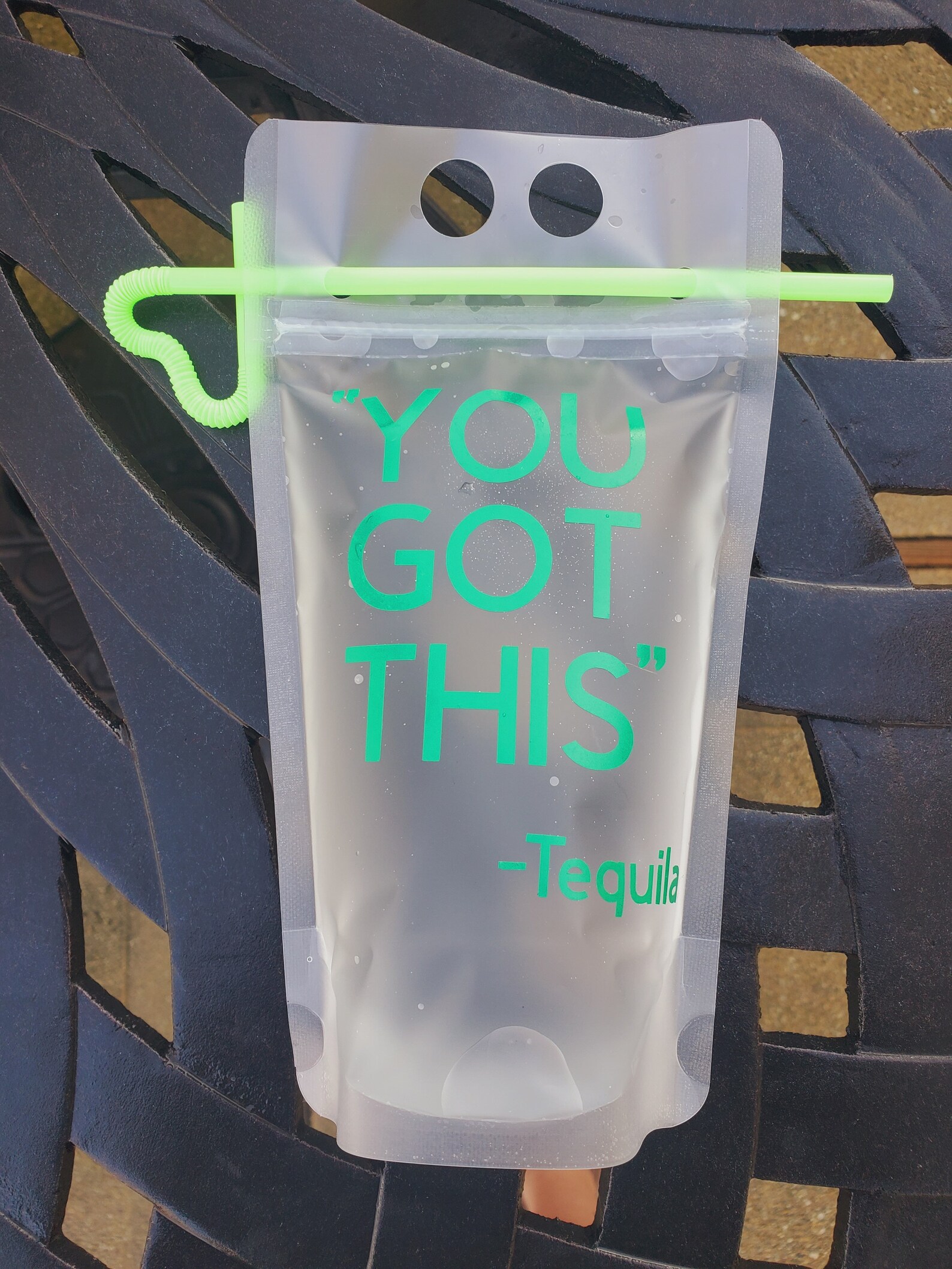 Adult Drink Pouches/boozy Bags/beach Drink Pouches/tan and Etsy