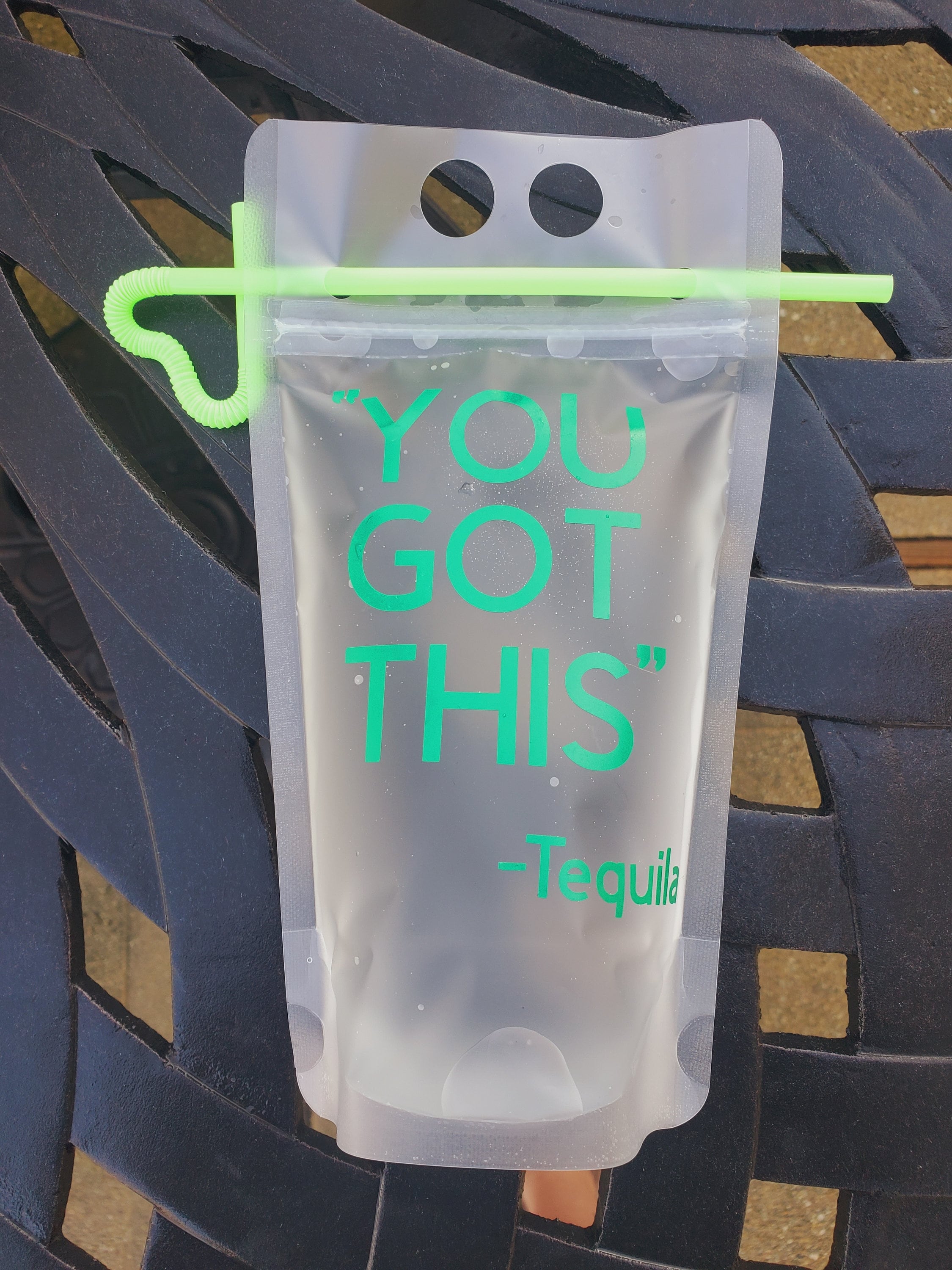 Adult Drink Pouches/Boozy Bags/Beach Drink Pouches/Tan and Etsy