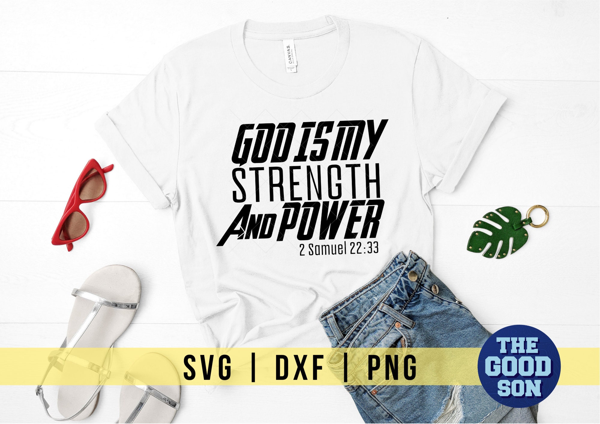 God Is My Strength And Power Svg Bible Verse Svg Christian Etsy