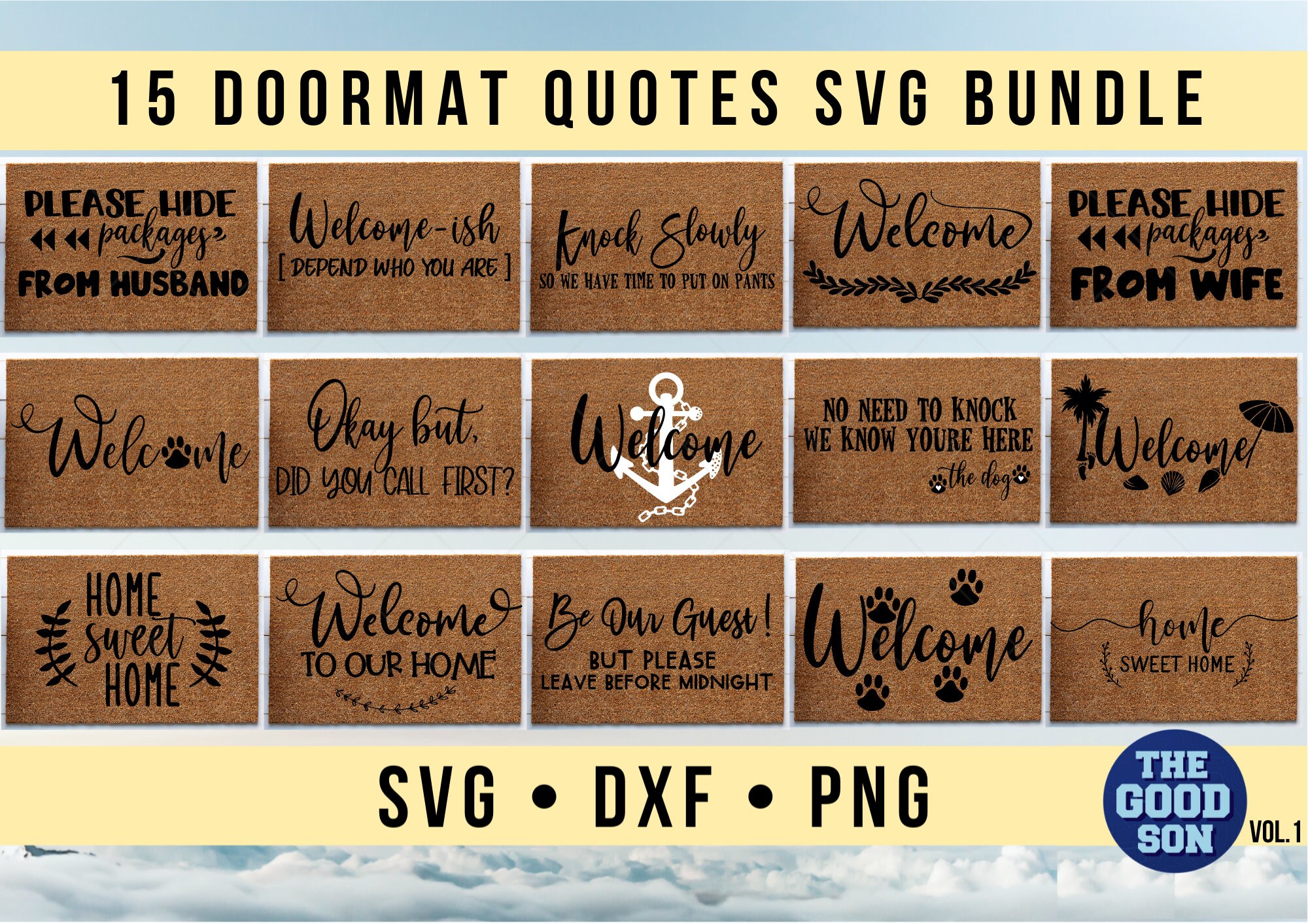 Doormat Quotes Svg Bundle Doormat Svg Sign Svg Home Etsy
