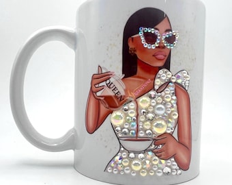 11oz Fashion Queen Bling Coffee Mug