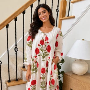 red poppy print dress Poppy Floral Abelia Hi-Low Maxi Dress