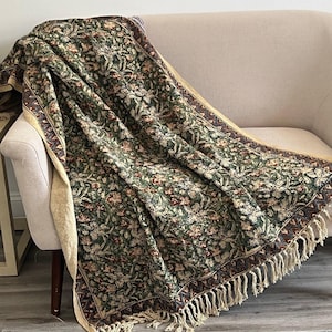 Designer blanket Moss green cotton throw blanket couch handmade throw Home Inspiration Sofa/bed throw,Hand Loomed Throw Unique Handmade gift