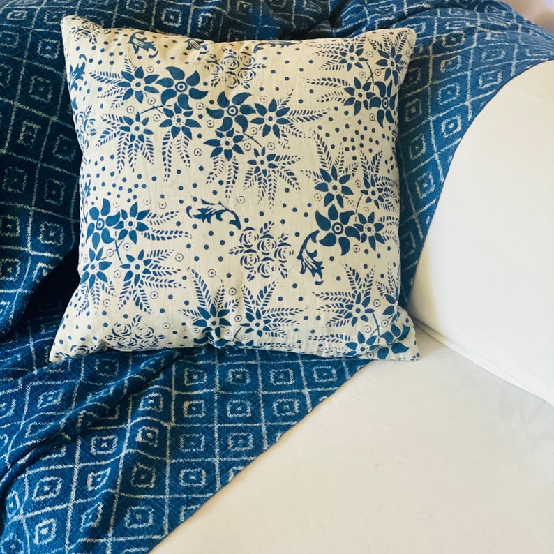 Indigo Blue Throw Blanket for Sofa Indigo Throw Blanket Etsy