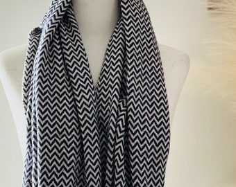 Cozy Gift, Wool Cashmere Scarf, Travel blanket scarf, Cozy winter Blanket SCARF Women, Soft and Warm Winter Shawl, Perfect gift for her