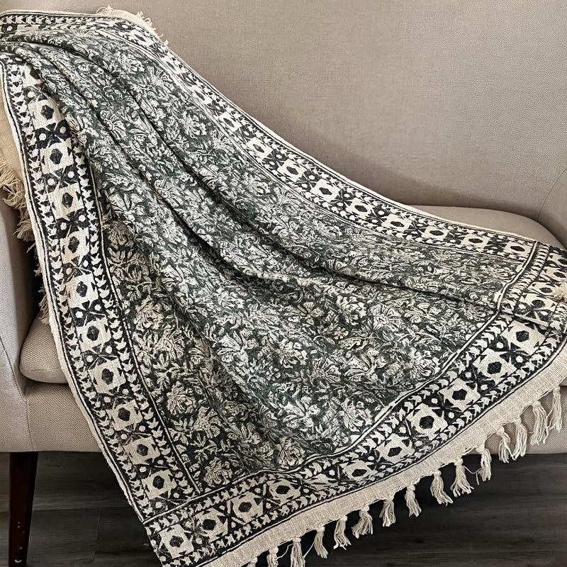 Boho Throw Blanket - Etsy
