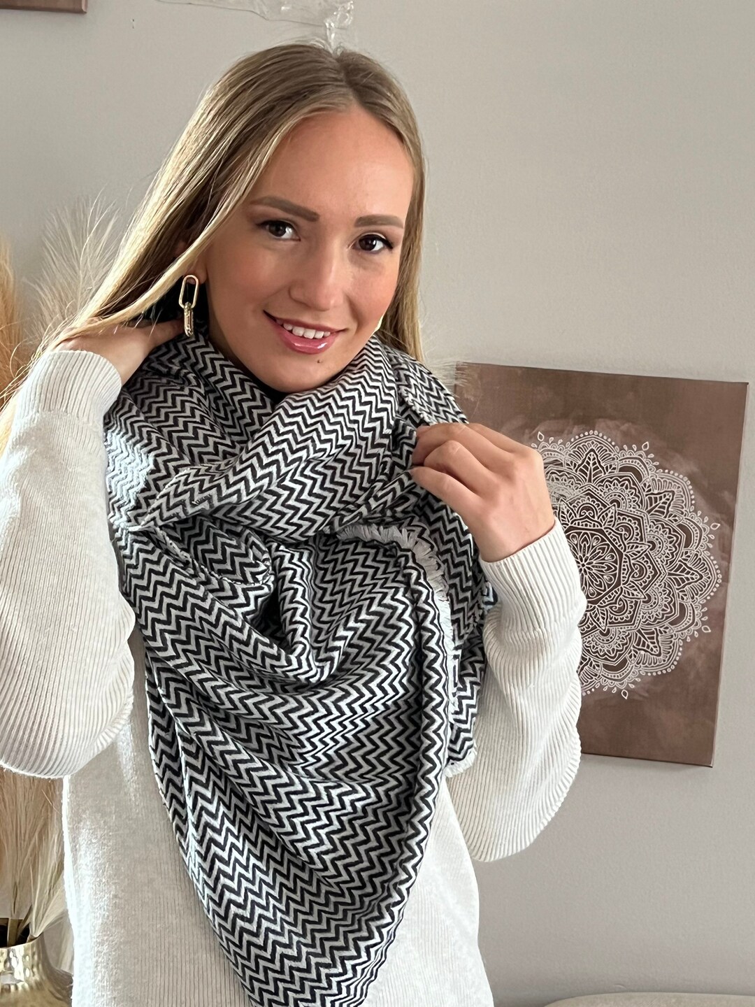 Ultra Soft Cashmere Scarf for Winters Cozy Warm Blanket Etsy