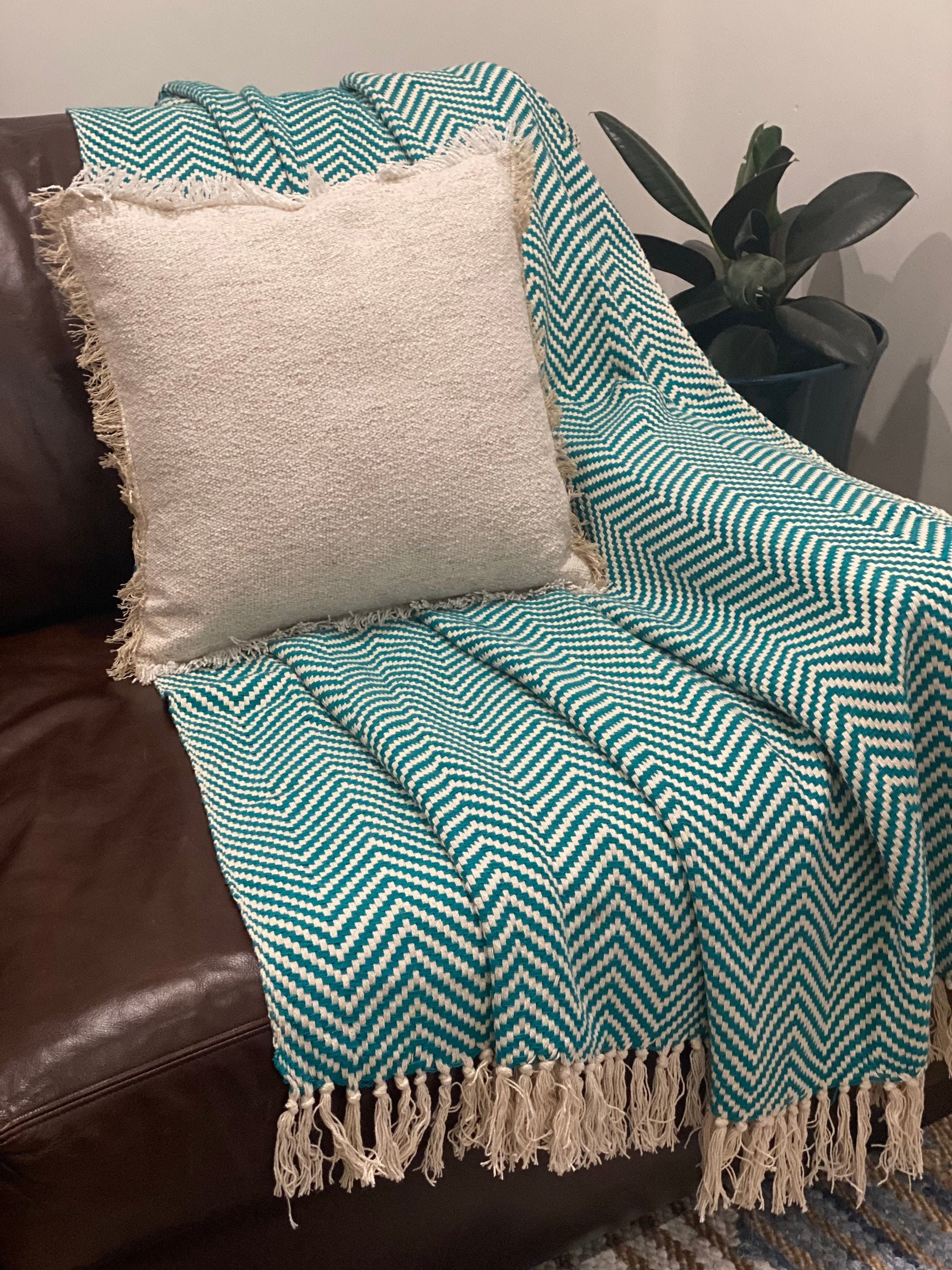 Green Throw Blanket Throw BlanketSofa ThrowCouch Blanket Etsy