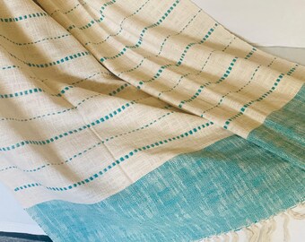 Handloom  Cotton Throw Blanket Couch, Sofa Throw for livingroom Decor