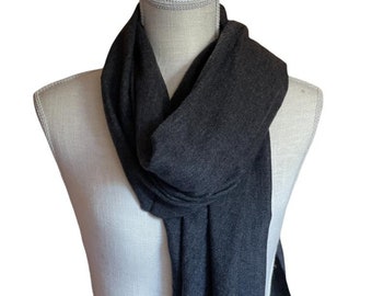 Cashmere Wool Unisex Scarf, Solid Color, Woven in Nepal, Accessories , Gift for her/him