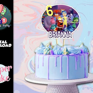 Inside Out Topper Cake Printable - Toppers - Inside Out Birthday Party ...