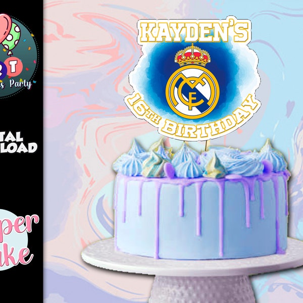 Soccer Topper Cake Printable - Toppers - football Birthday Party