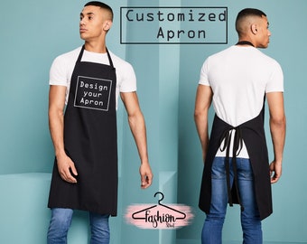 Customized Aprons Personalized Aprons Custom Apron Full-Length Bib Apron Your text Here Apron Chef Aprons Cooking Apron BBQ Apron