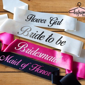 Personalized Sash Customized Sash Your Text Sash Bridal Sash Bridesmaid Sash Satin Silk Sash Bridal Sash Gift For Her Wedding Gift