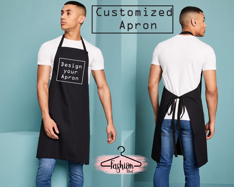 Customized Aprons Personalized Aprons Custom Apron Fulllength Etsy