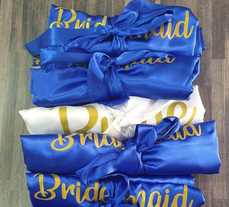 Custom Robes Bridal Robes Customized Robe Wedding Robes Etsy