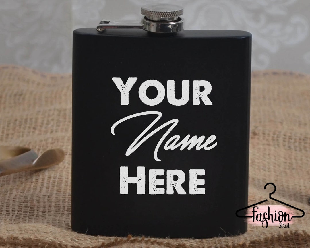 Custom Flask Personalized Flask Custom Design Flask Engraved Flask Bridesmaid Flask Monogrammed ...