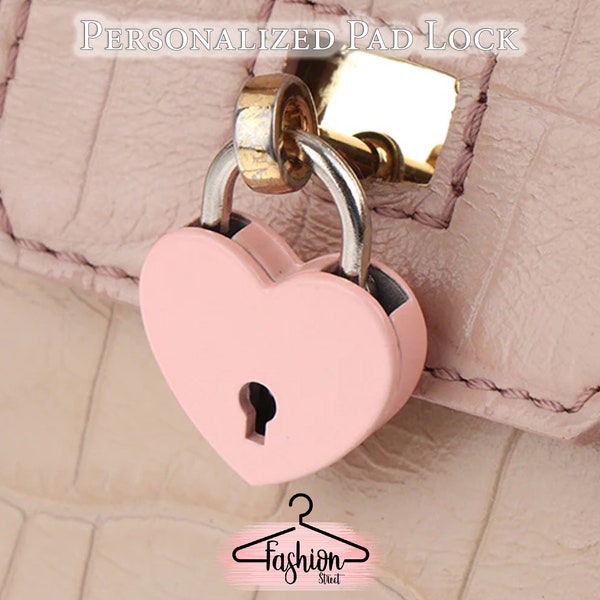 Padlock with Key, Heart Shape Pad Lock, Personalized Engraved Padlock, Love Lock, Engraved Lock, Engagement Keepsake Gift, Anniversary Gift