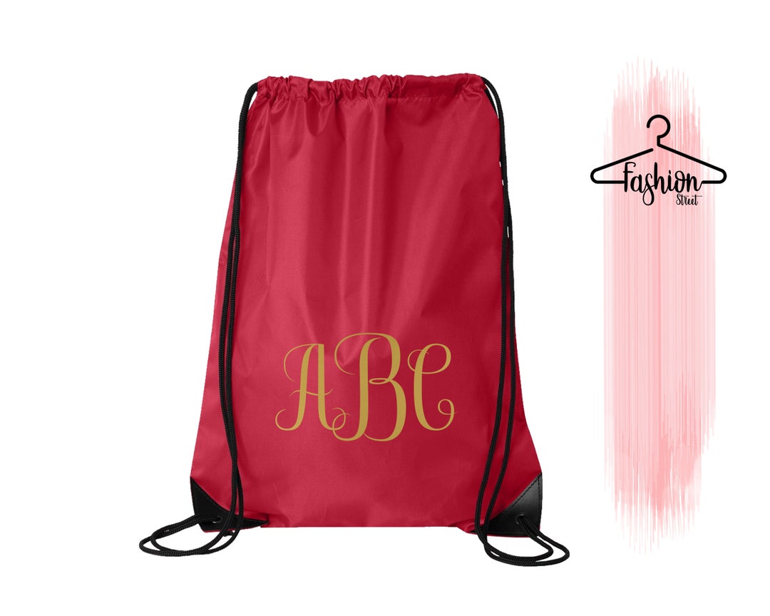 Personalized Name Drawstring Bag Customize Drawstring Custom Etsy