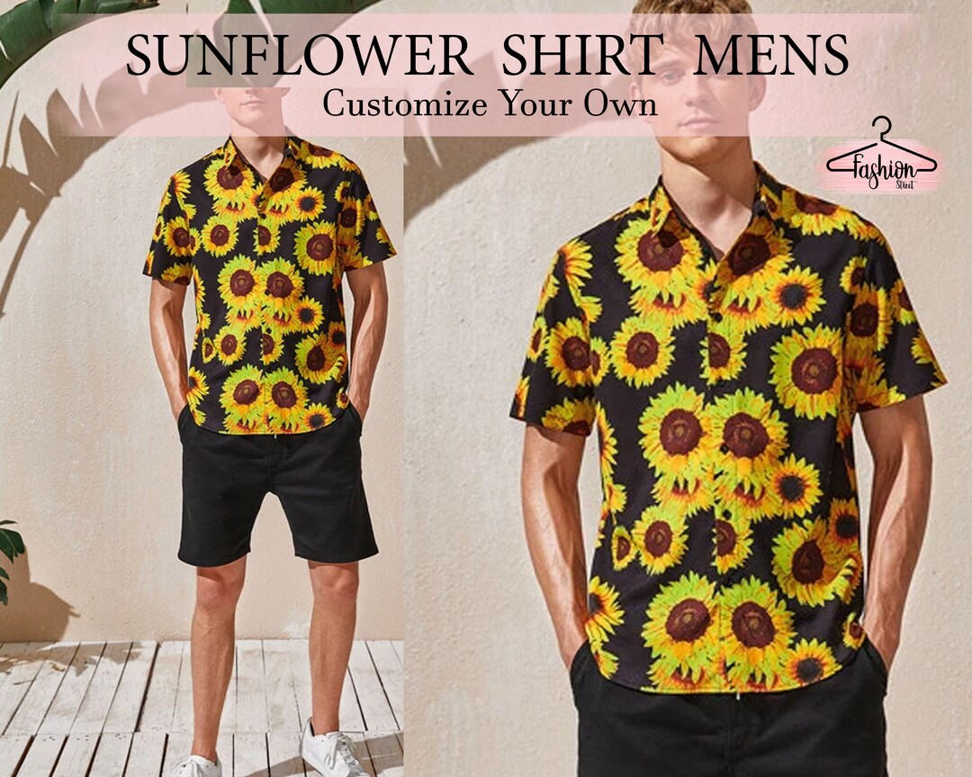 Flower Girl Pajamas Set Sunflower Print Button Front Pajama Etsy