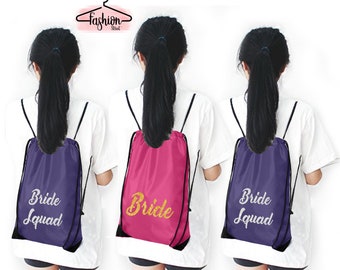 Nombre personalizado Bolsa con cordón Personalizar cordón Gimnasio personalizado Bolsa con cordón Fiesta nupcial Bolsa con cordón Regalo para su regalo de boda