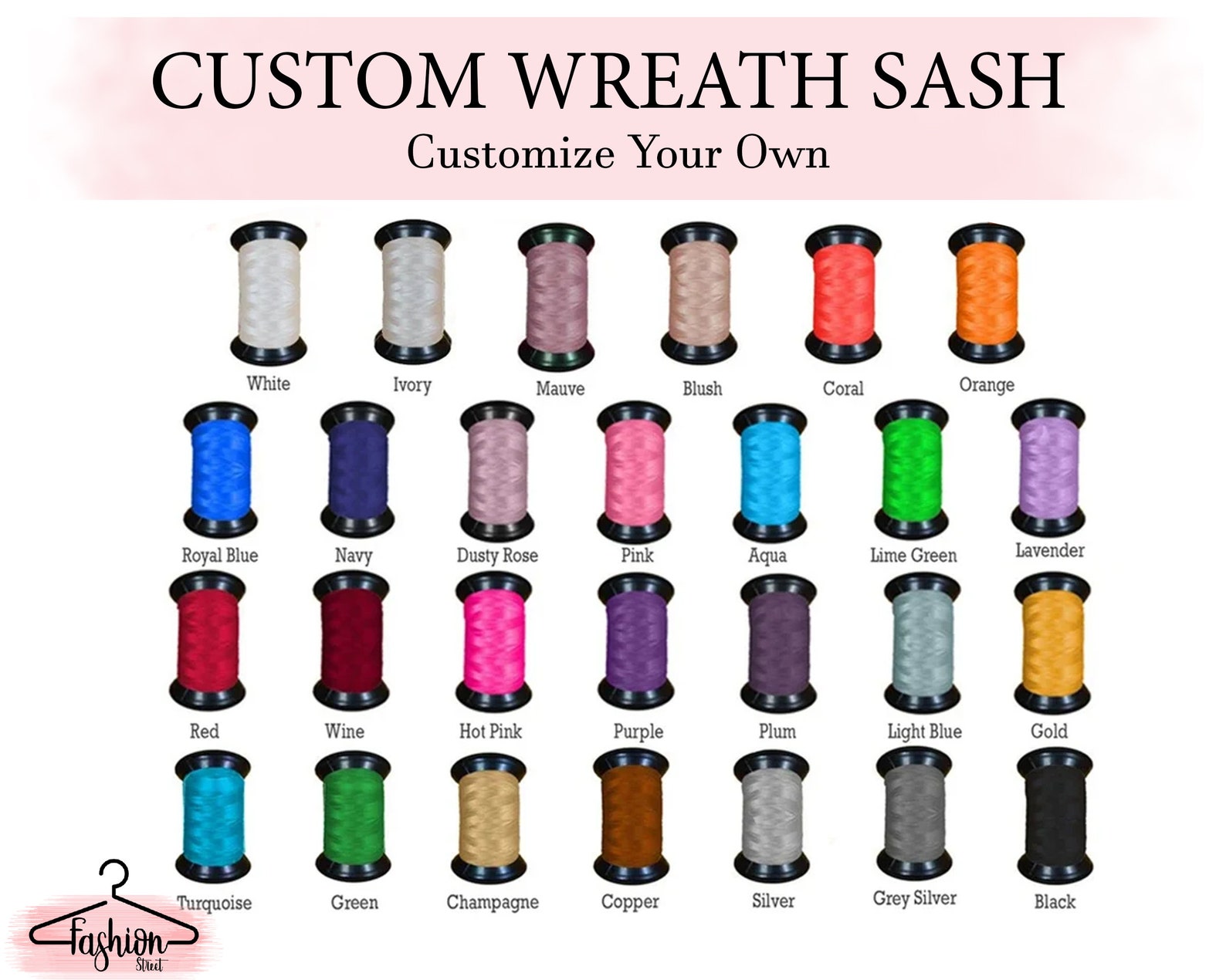 WHITE Wreath Sash Wreath Sash Door Hanger Blanks for Etsy