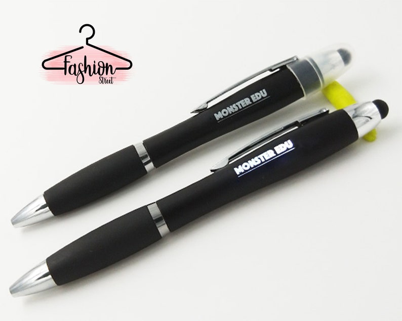 Customized Multi Color LED Pens Personalized LED Pen with Stylus Custom Name Pens Light Up Pens Birthday Pens Teacher/'s Gift for and Writers