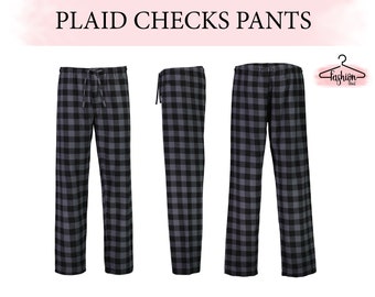 Custom Pajama Pant Plaid Pajama Flannel Pajama Bridal Pajama Buffalo Plaid Flannel Pajama Pants Bridesmaid Pajamas Holiday Pajamas Pant