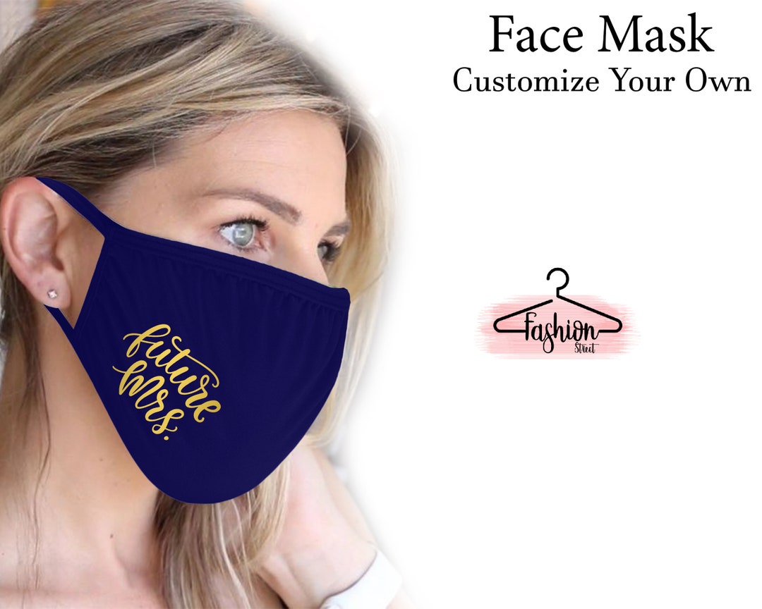 Personalized Face Mask Custom Logo Mask Custom Mask Your Etsy
