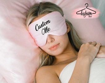 Personalized Sleep Eye Mask Customize Satin Eye Mask Custom Bachelorette Party Mask Bridal Eye Mask Gift For Her Wedding Gift