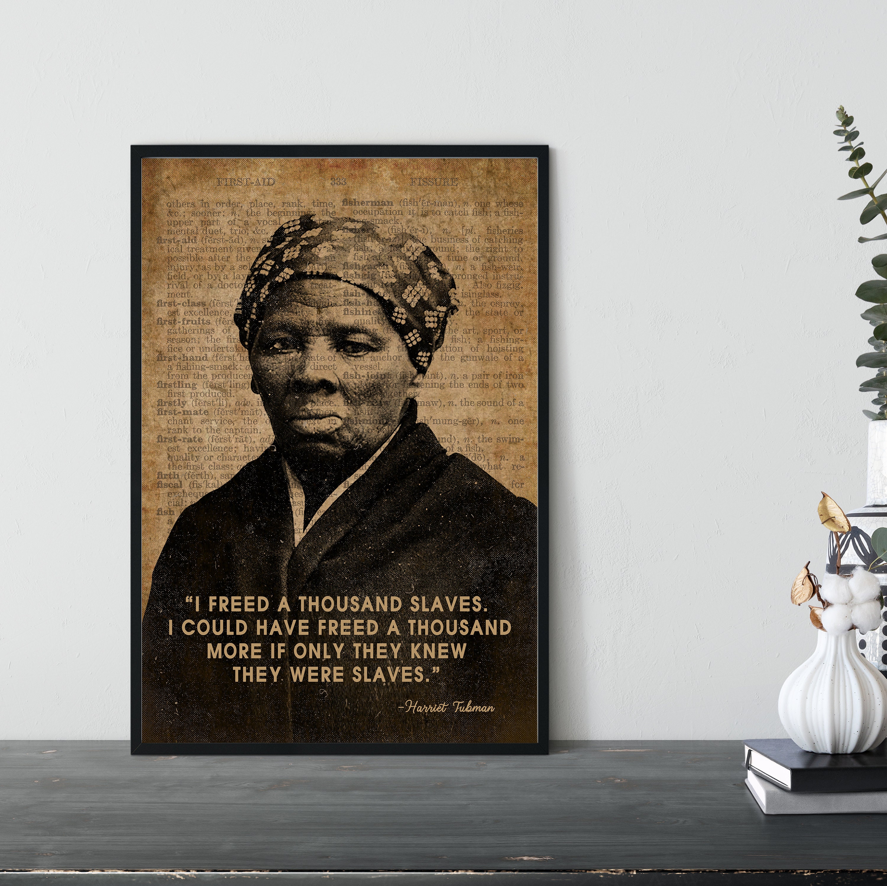 Harriet Tubman Quote Poster Women's Liberation Poster Etsy