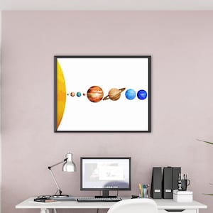 Wall Art - Solar System - Printable | Digital Download | Instant Download | Activity for Children | PDF Download