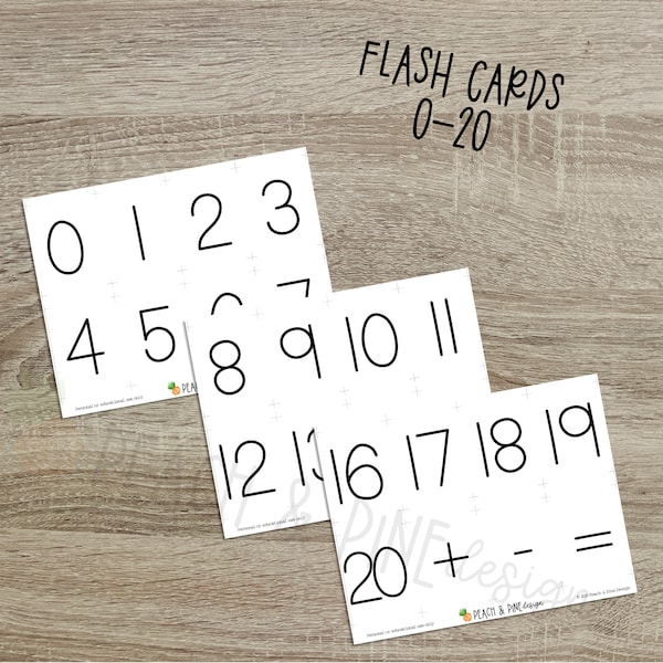 Printable Addition Subtraction Flash Cards Etsy