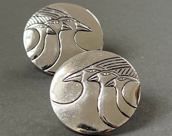 Laurel Burch Celestial Birds Earrings vintage jewelry